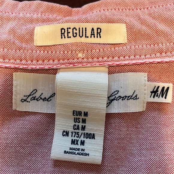 H&M L.O.G.G. Men’s Long Sleeve Button Down - Medium - Picture 7 of 8